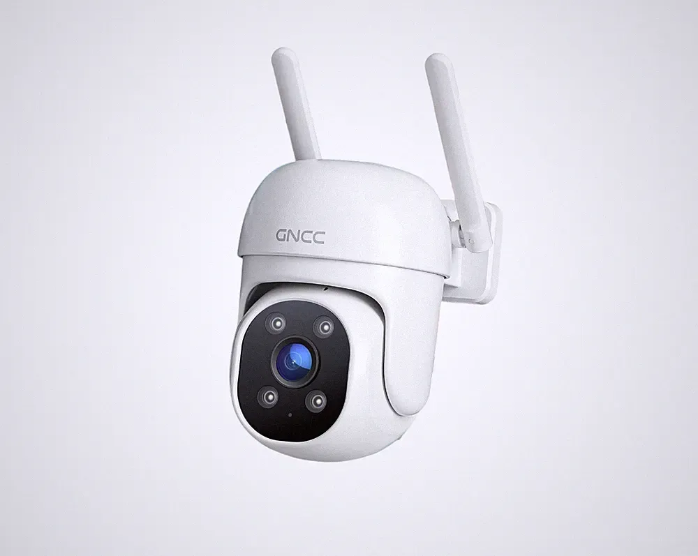 GNCC GK2 Außenüberwachungskamera, WiFi 360° 1080P, Nachtsicht