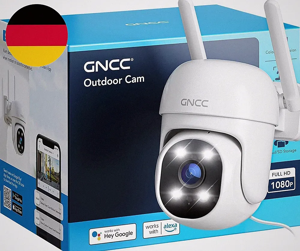 GNCC GK2 WLAN Überwachungskamera Aussen