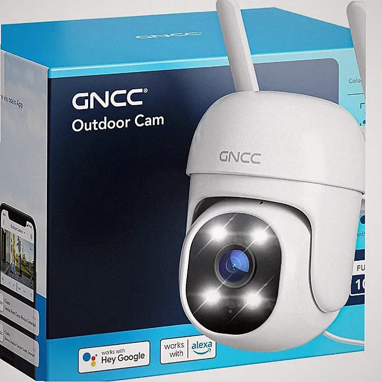 GNCC GK2 WLAN Überwachungskamera Aussen mit KI-Bewegungserkennung
