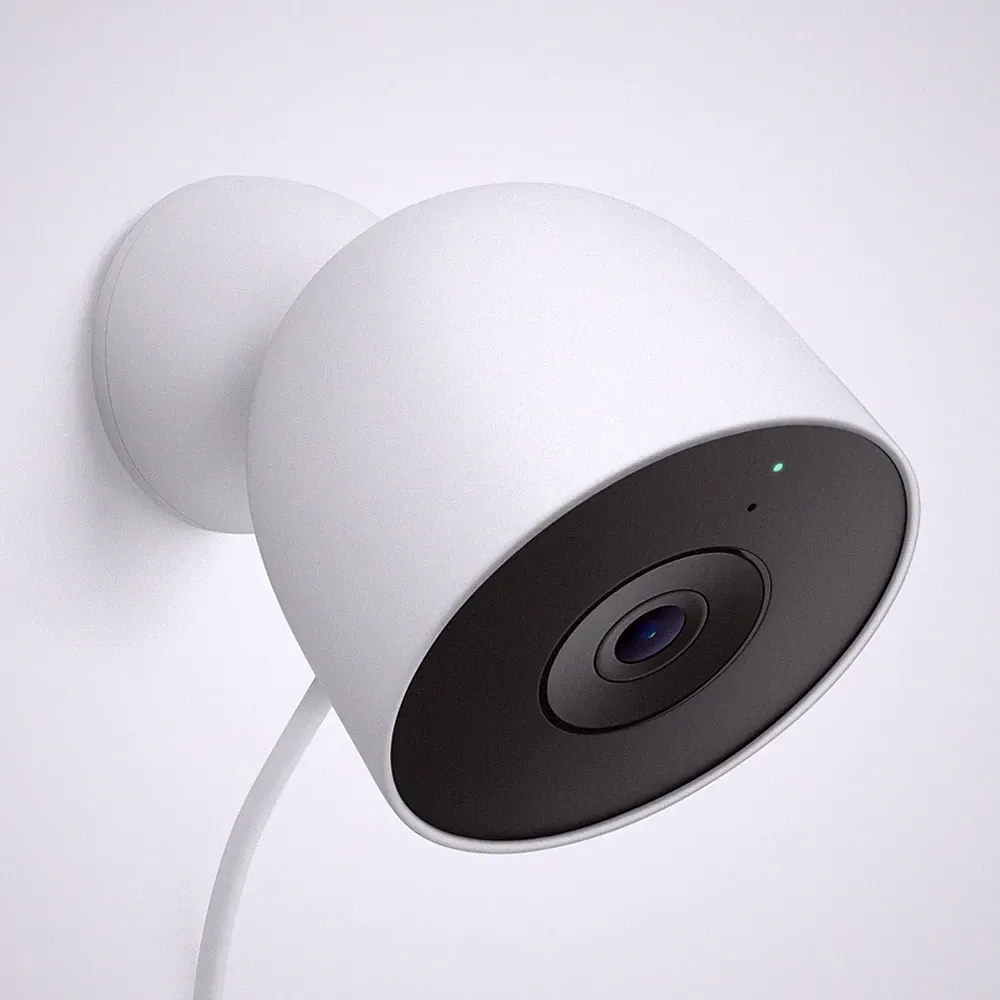 Google Nest Cam Outdoor (kabelgebunden, 2. Gen) - Überwachungskamera mit Schnee