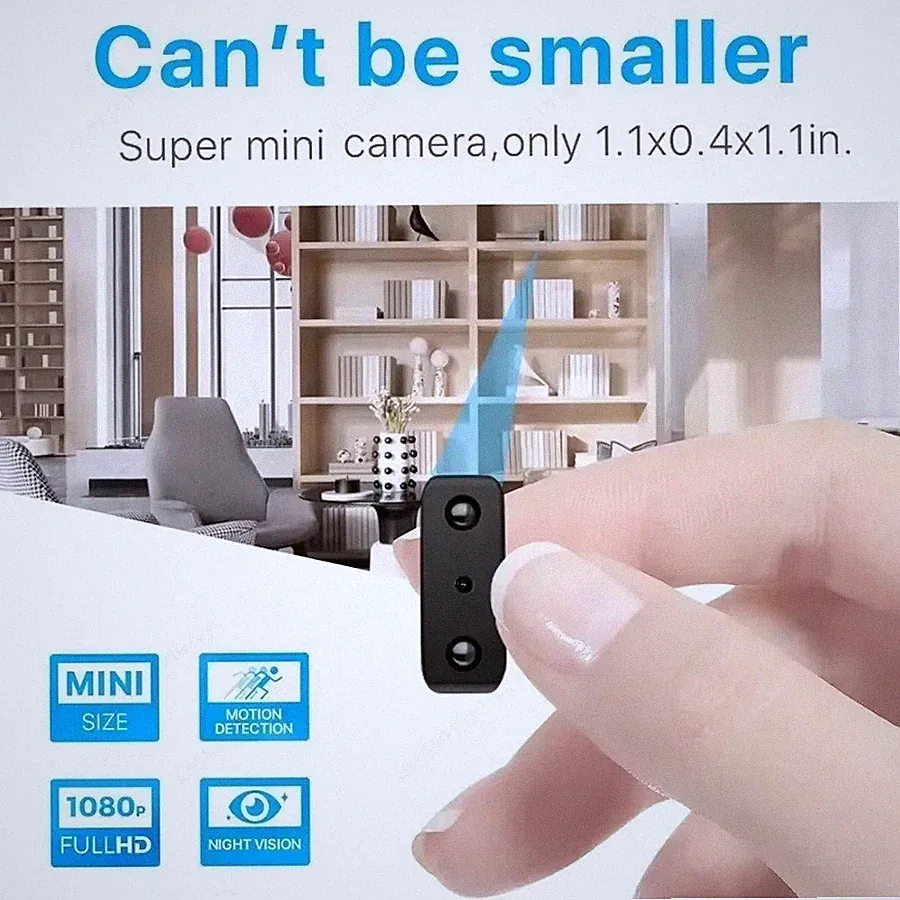 HD 1080p Wireless WiFi CCTV MINI IP Kamera Smart Home Sicherheit Nachtsicht Cam