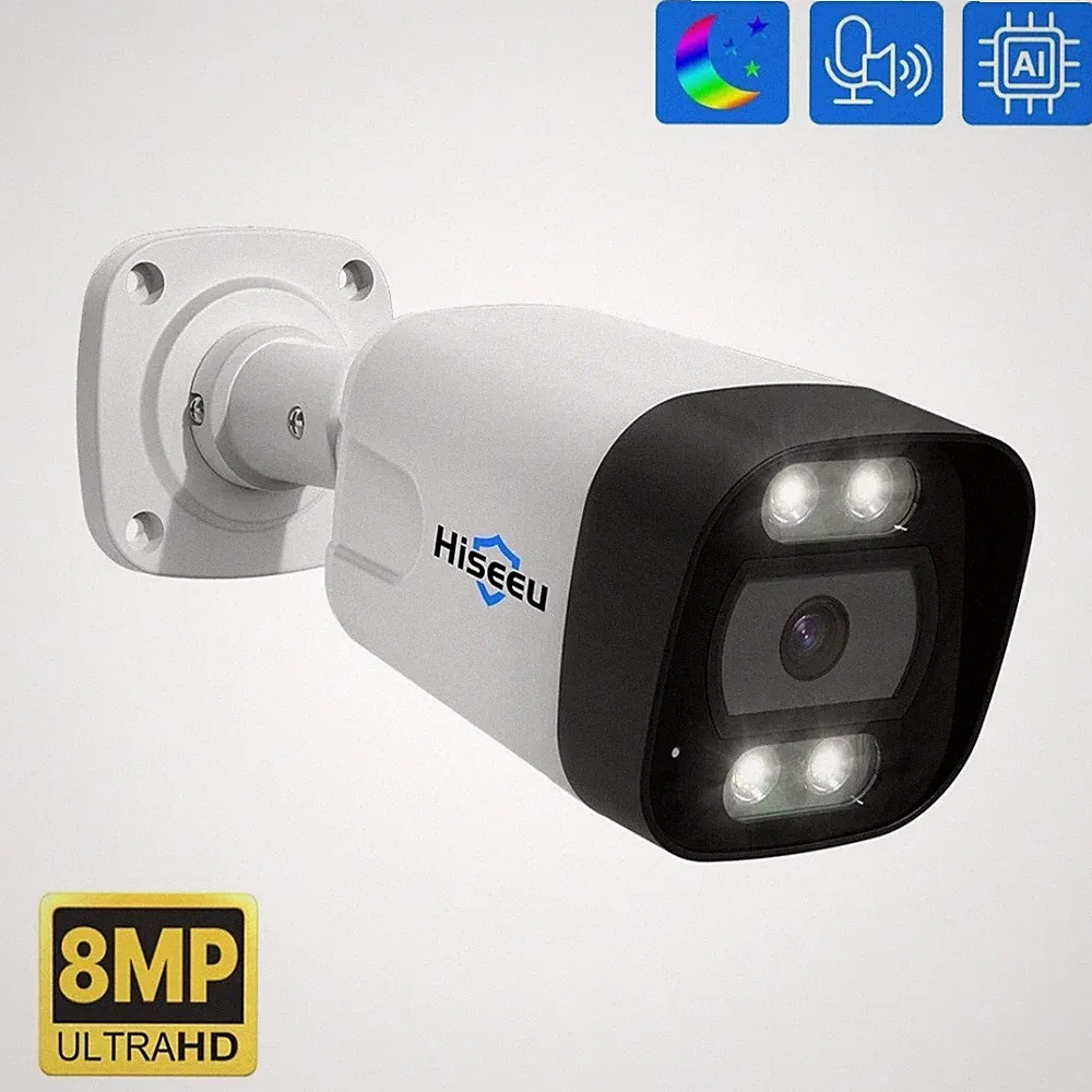 Hiseeu 4K 8MP POE IP Kamera Außen