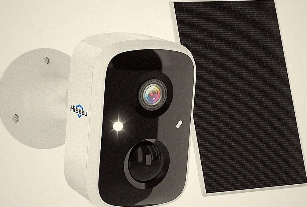 Hiseeu 4K Solar WLAN Überwachungskamera Akku