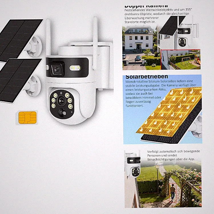 HLMNAKE 4G Solar Kamera