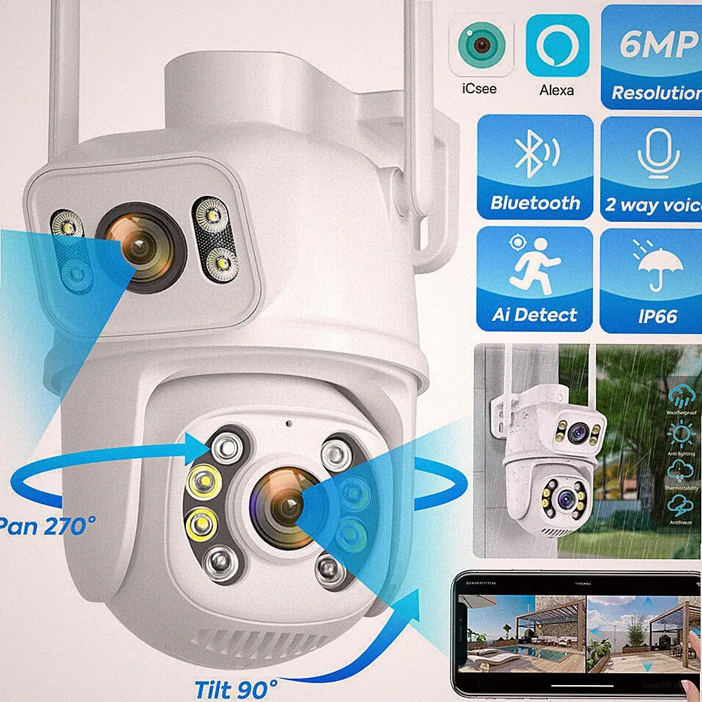 ICSEE 6MP WLAN Netzwerkkamera SmartCam