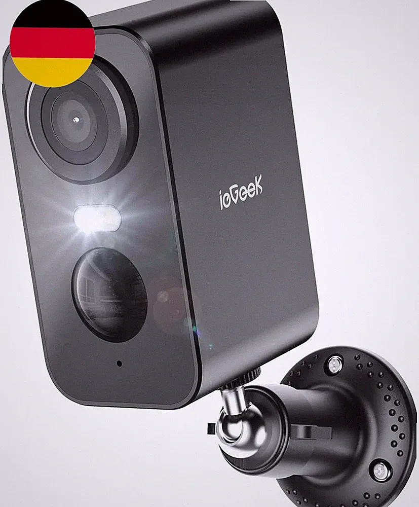 Iegeek 2K/3MP Überwachungskamera Akku