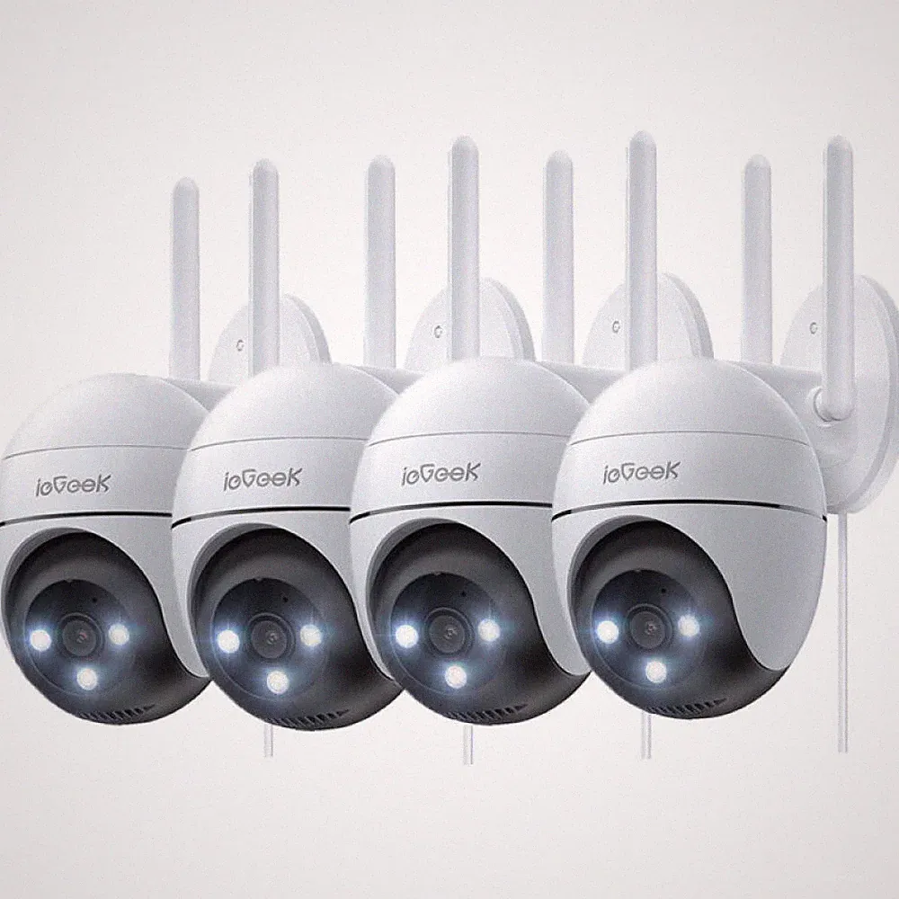 ieGeek 2K/3MP Überwachungskamera Aussen WLAN mit Cloud Speicher, Schallerkennung
