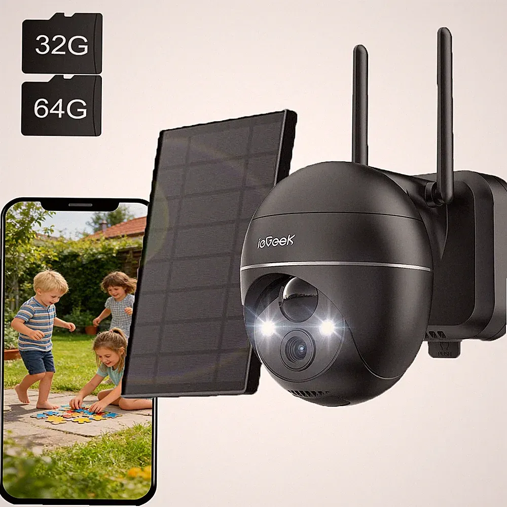ieGeek 2K Solar Akku Kamera
