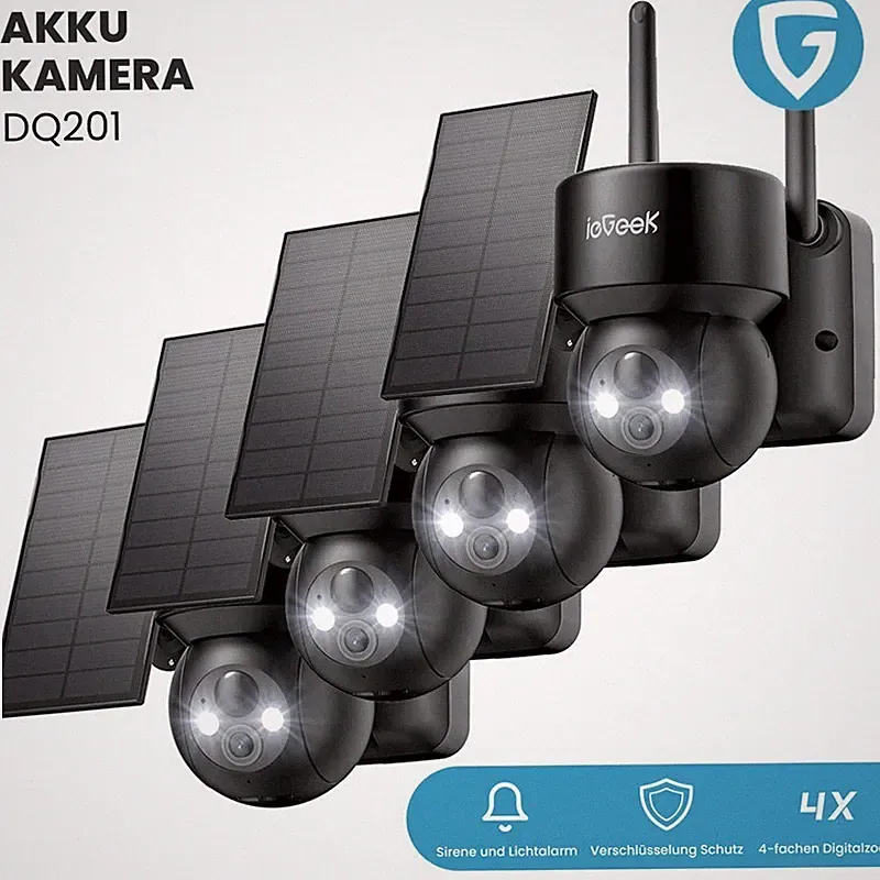 ieGeek DQ201 2K Akku Solar PTZ Kamera