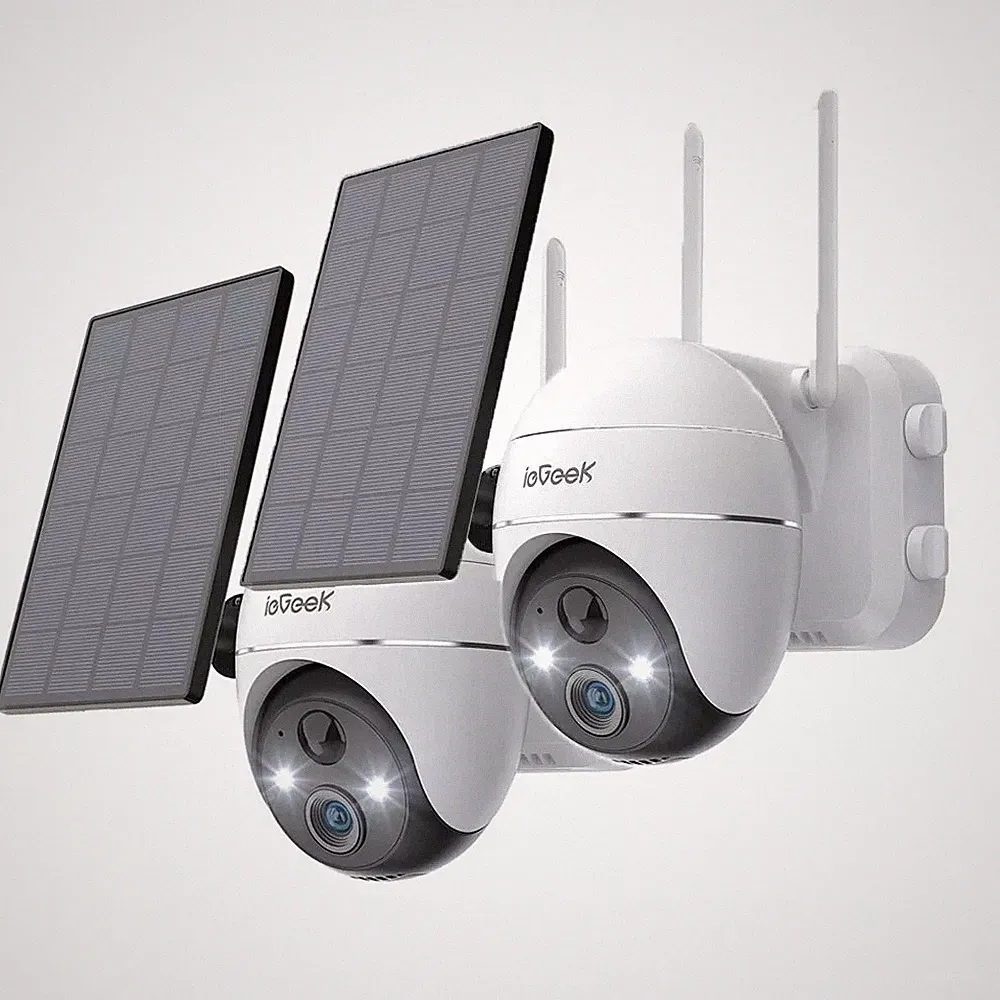 ieGeek 2K3MP Solar Überwachungskamera 355° PTZ