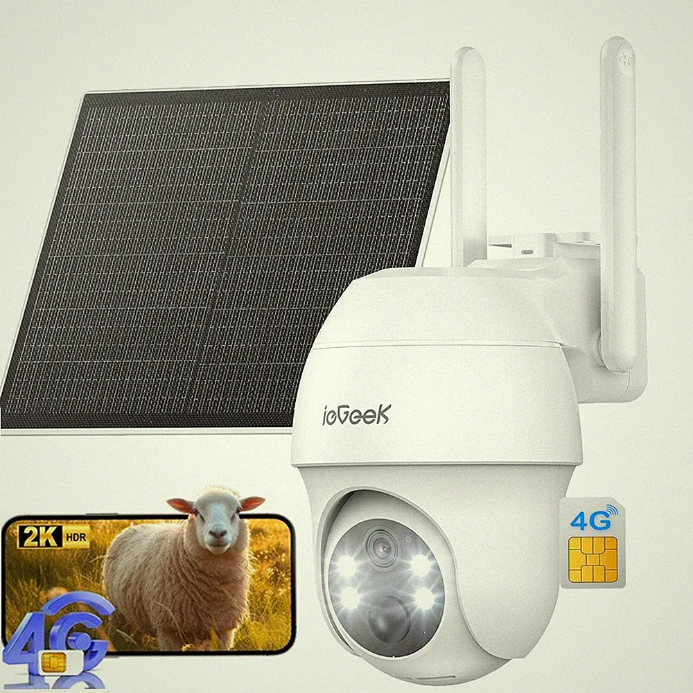 ieGeek 4G LTE Solar PTZ Kamera