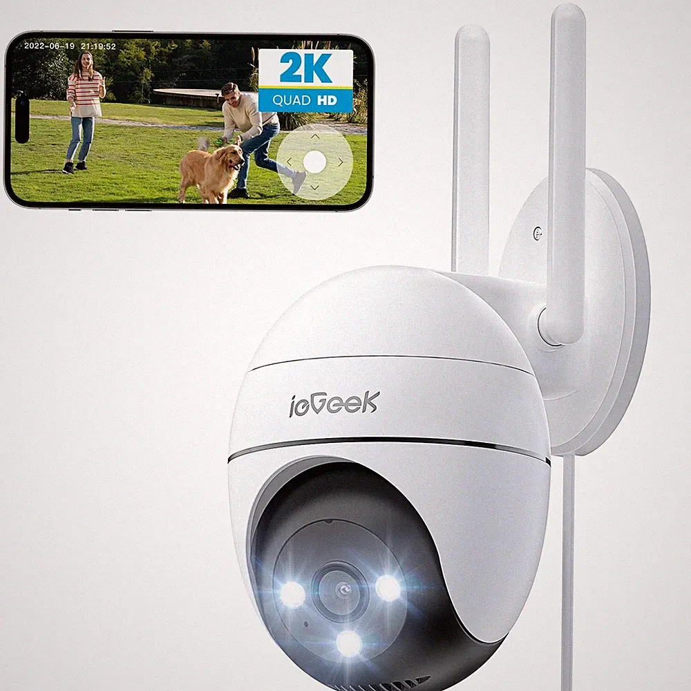 ieGeek 5MP 360° WLAN PTZ 2K Nachtsicht Kamera