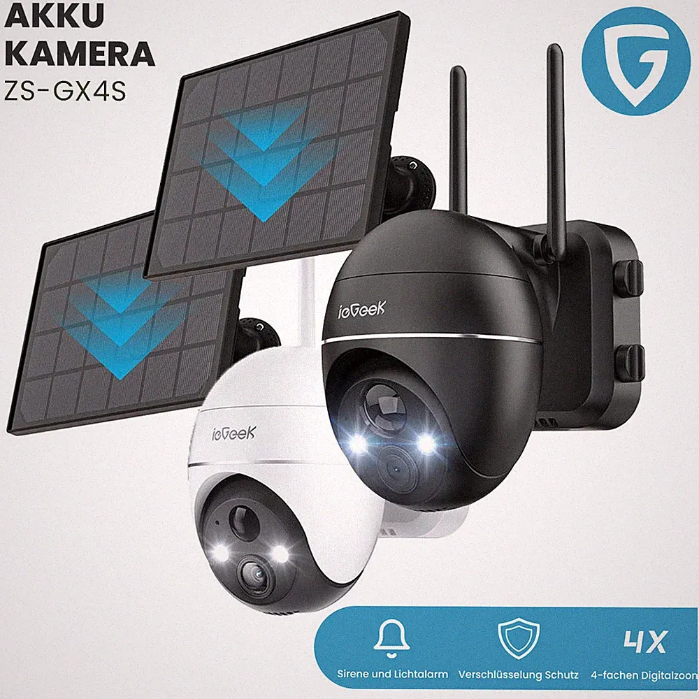 ieGeek 5MP Akku Solar Kamera