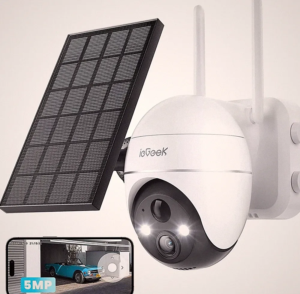 ieGeek 5MP Akku WLAN Solar PTZ Überwachungskamera