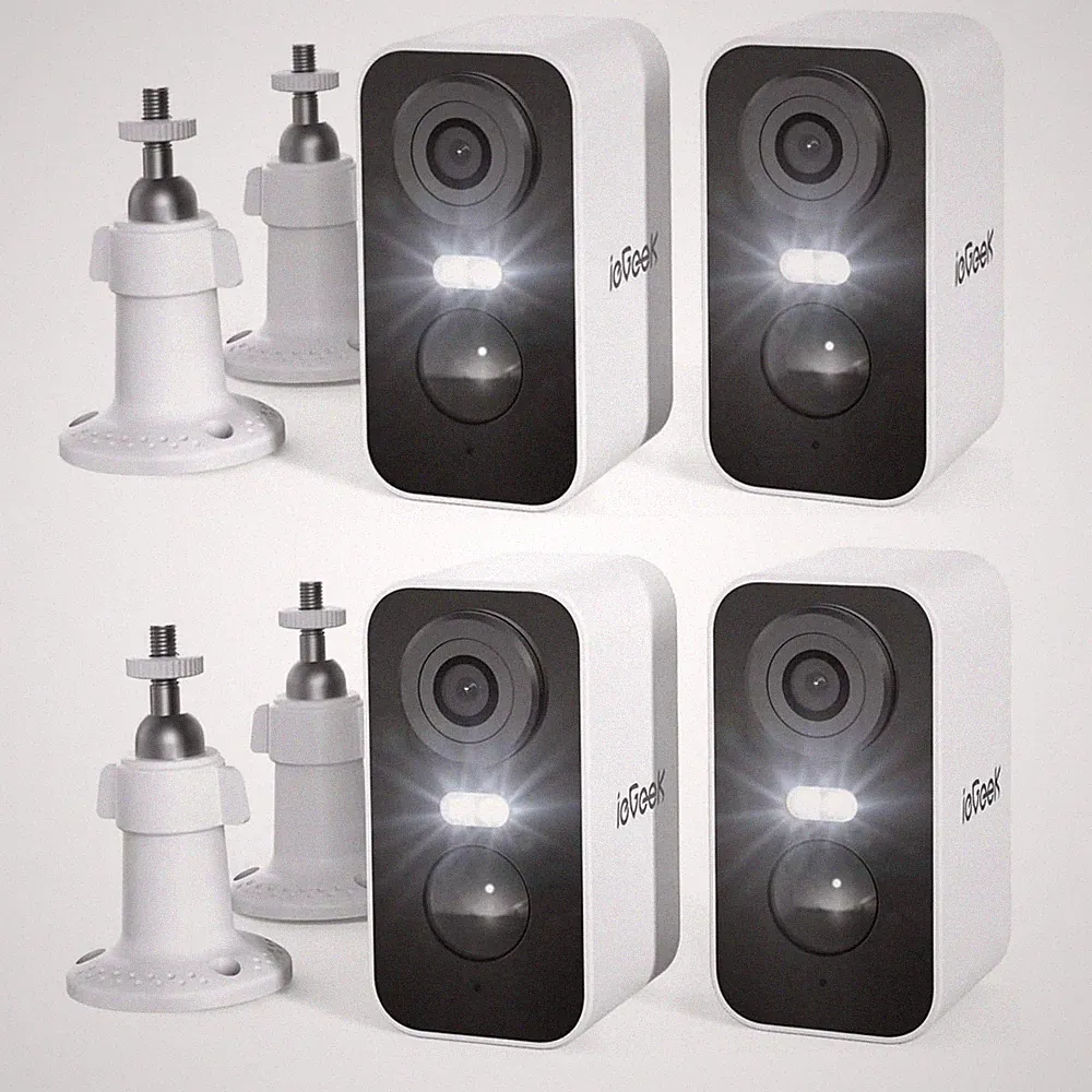 ieGeek ZS-GX3S 2K Überwachungskamera Set mit Farbige Nachtsicht, WLAN