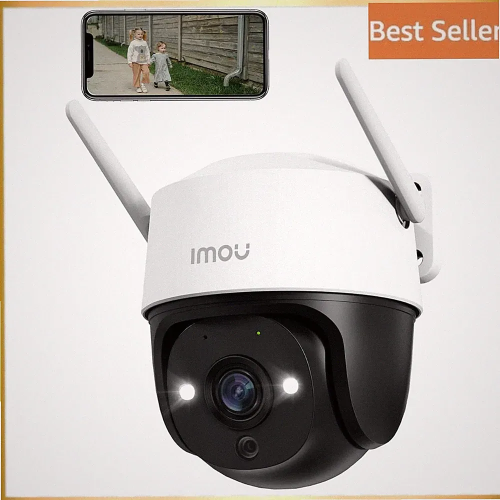 Imou 2K Outdoor Überwachungskamera mit KI Mensch/Fahrzeug Erkennung 360° PTZ WLAN