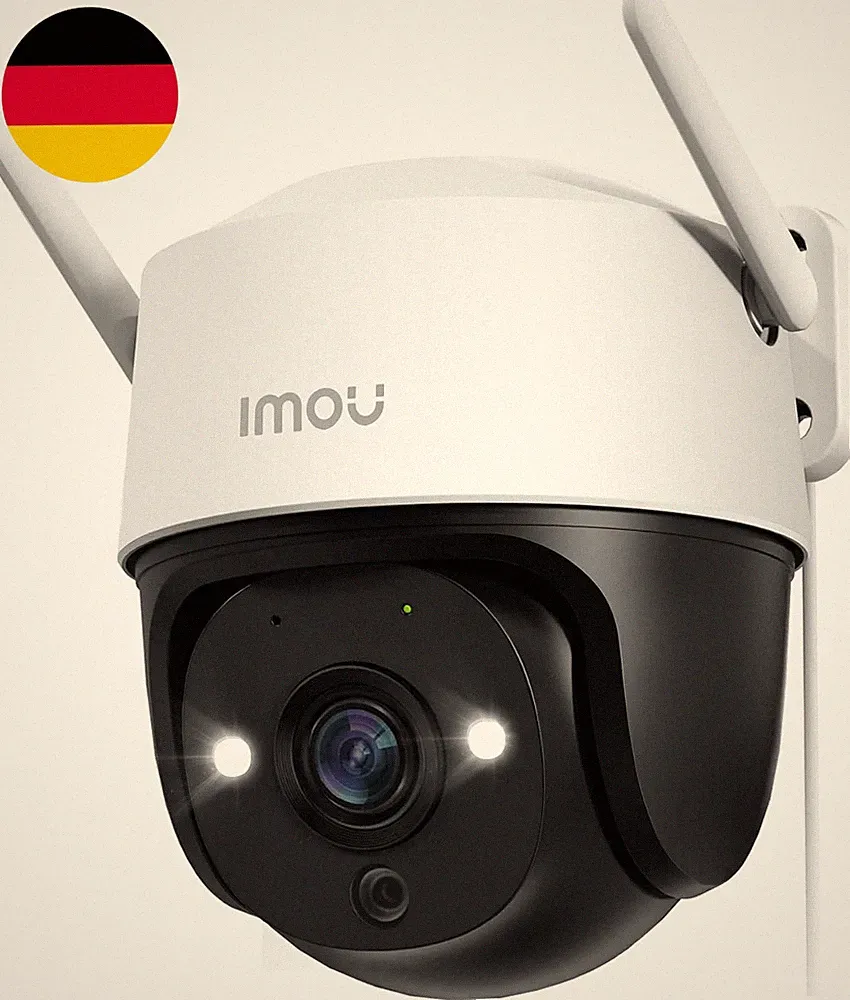 Imou 2K Überwachungskamera Aussen Mit AI Personen-/Fahrzeugerkennung, 360° PTZ W