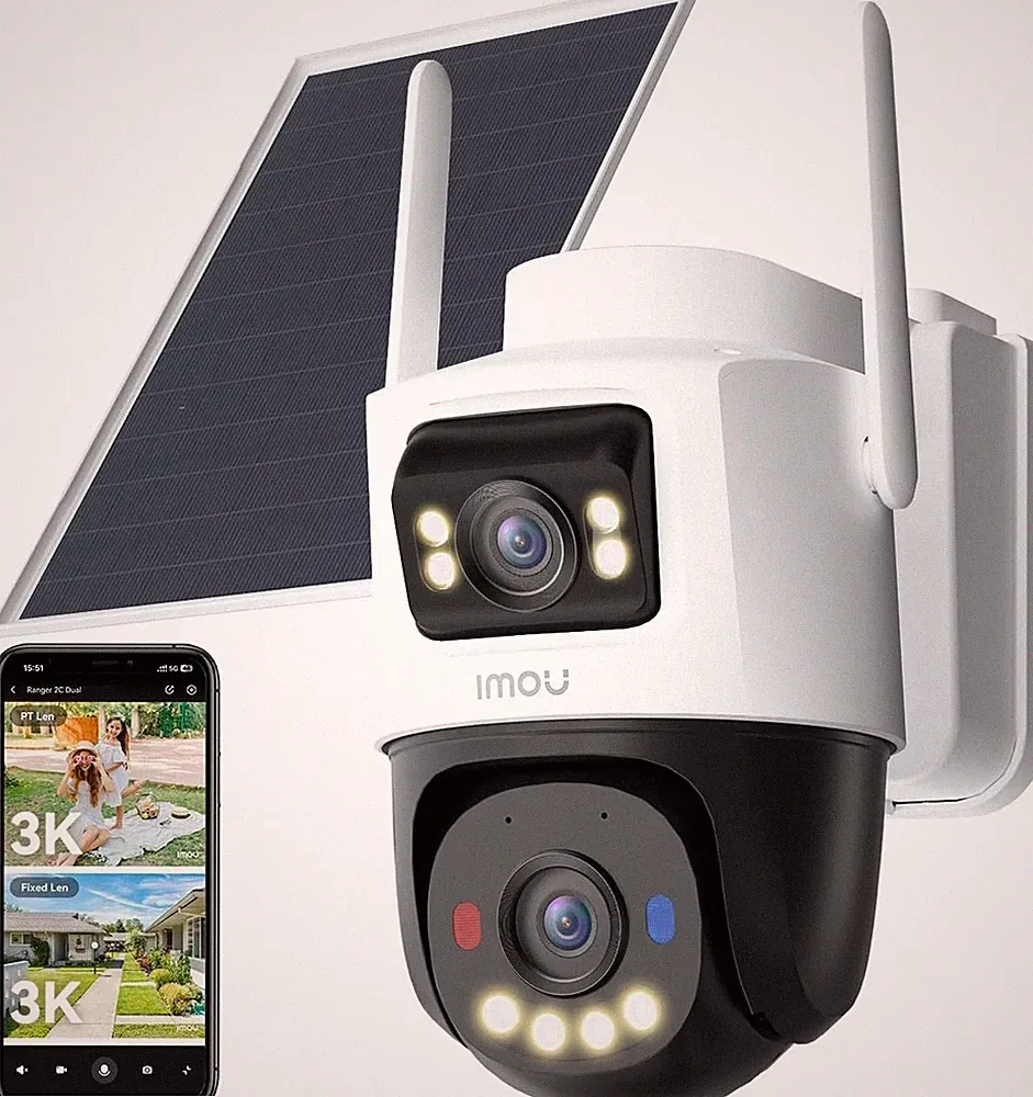 Imou 3K 3K Dual Lens Solar Überwachungskamera Outdoor Wireless 4G & WLAN Dual, 24/7