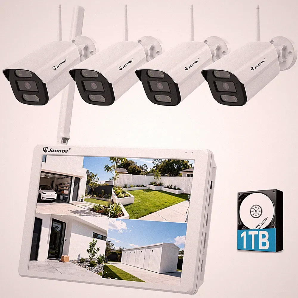JENNOV SmartCam 5MP NVR Set mit Monitor