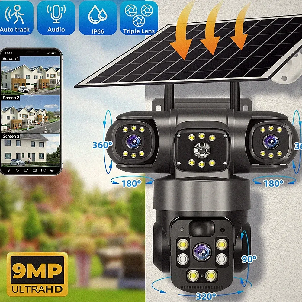 KEPEAK SmartCam Solar 3-Linsen Kamera