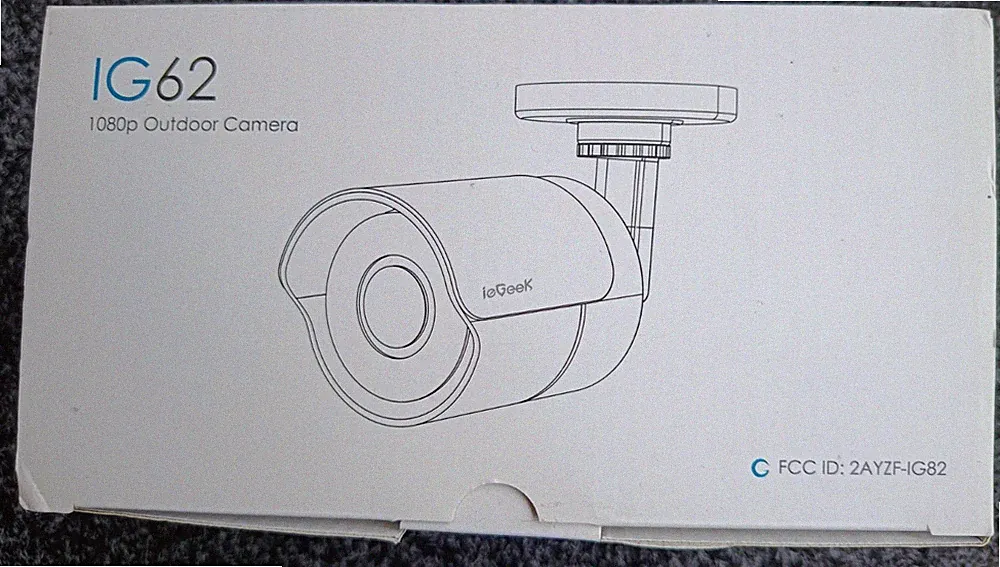 LAN/WiFi Überwachungskamera innen und außen iegeek IG62 weiß ### NEU in OVP ###