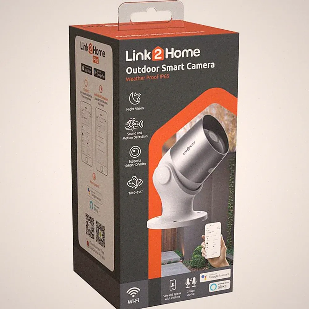 Link2Home WiFi Outdoor Wetterfeste Smart Kamera Home Security CCTV UVP 75£