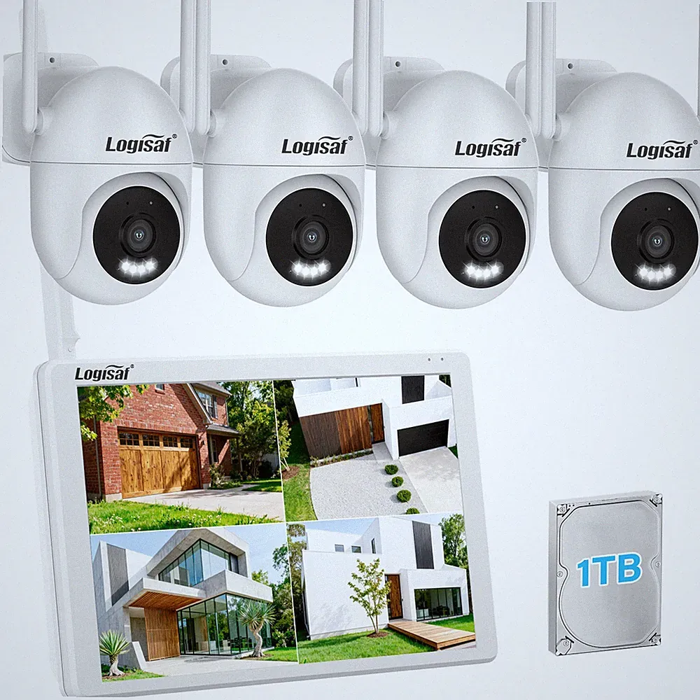 Logisaf J-series 4 Kameras 10 Zoll Monitor Set