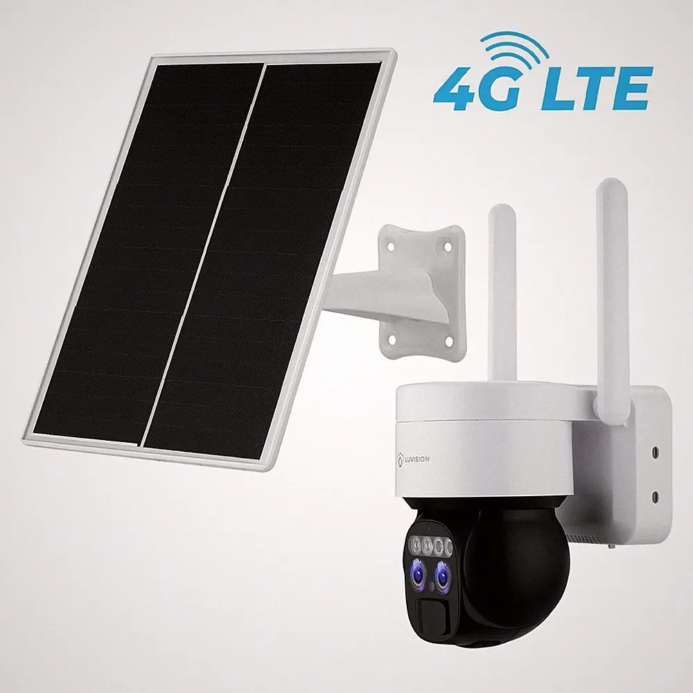 LUVISION 4G LTE Überwachungskamera außen Akku Kabellose Kamera Solar SIM-Karte