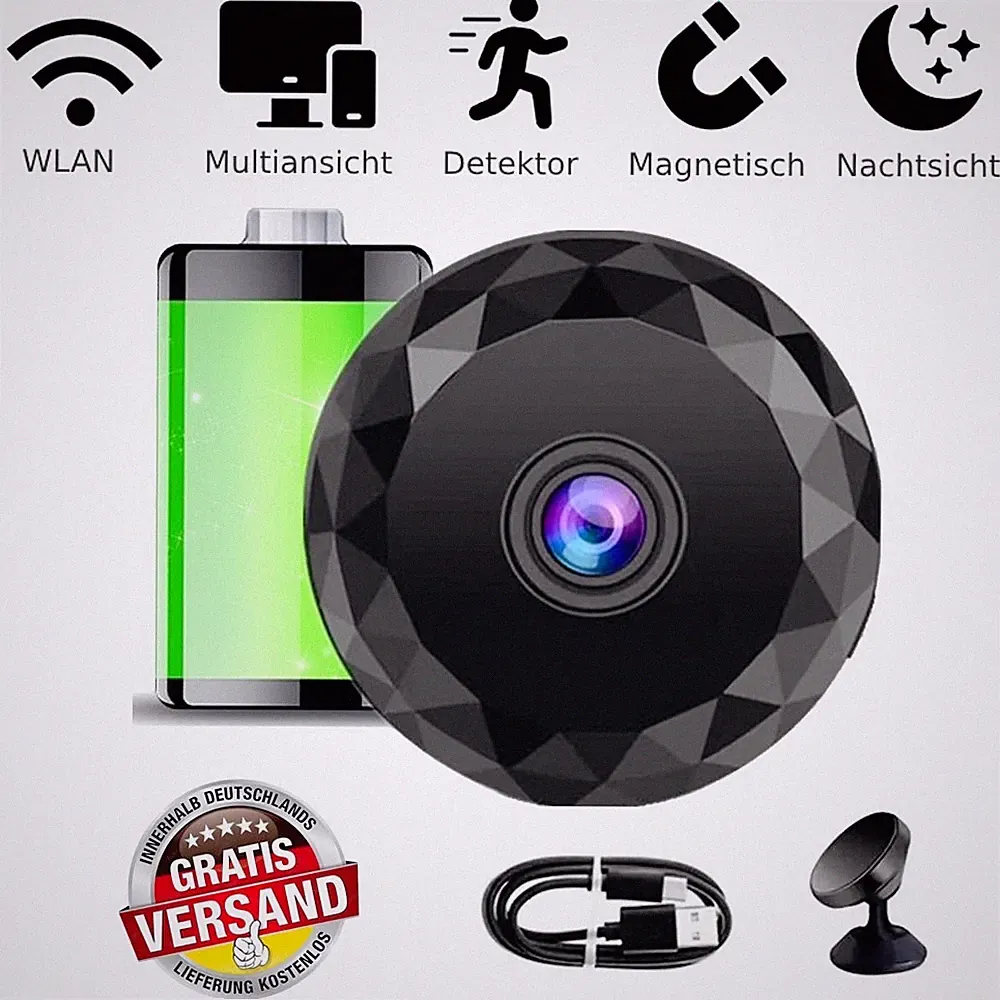 Mini Kamera 1080P WiFi Magnetisch