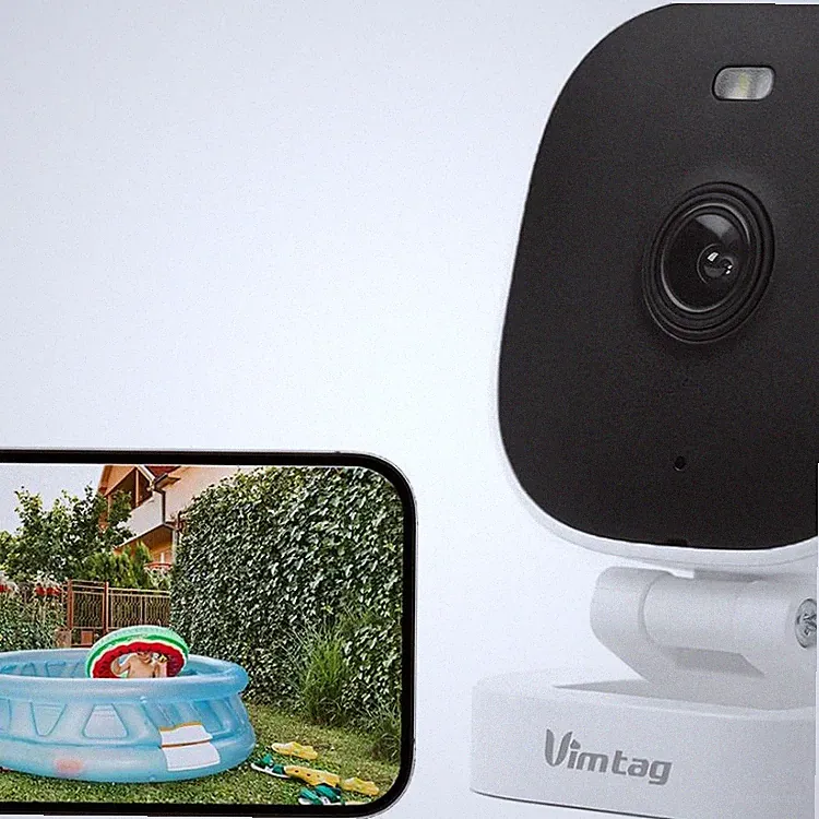 Mini Ueberwachungskamera aussen 2,5K 4MP WLAN Kamera Nachtsicht App Bewegung