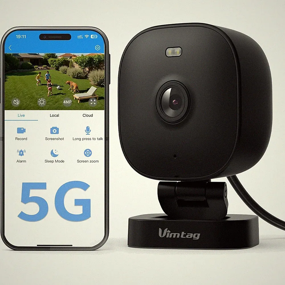 Mini Überwachungskamera Außen WLAN 2,5K HD Nachtsicht Wetterfest