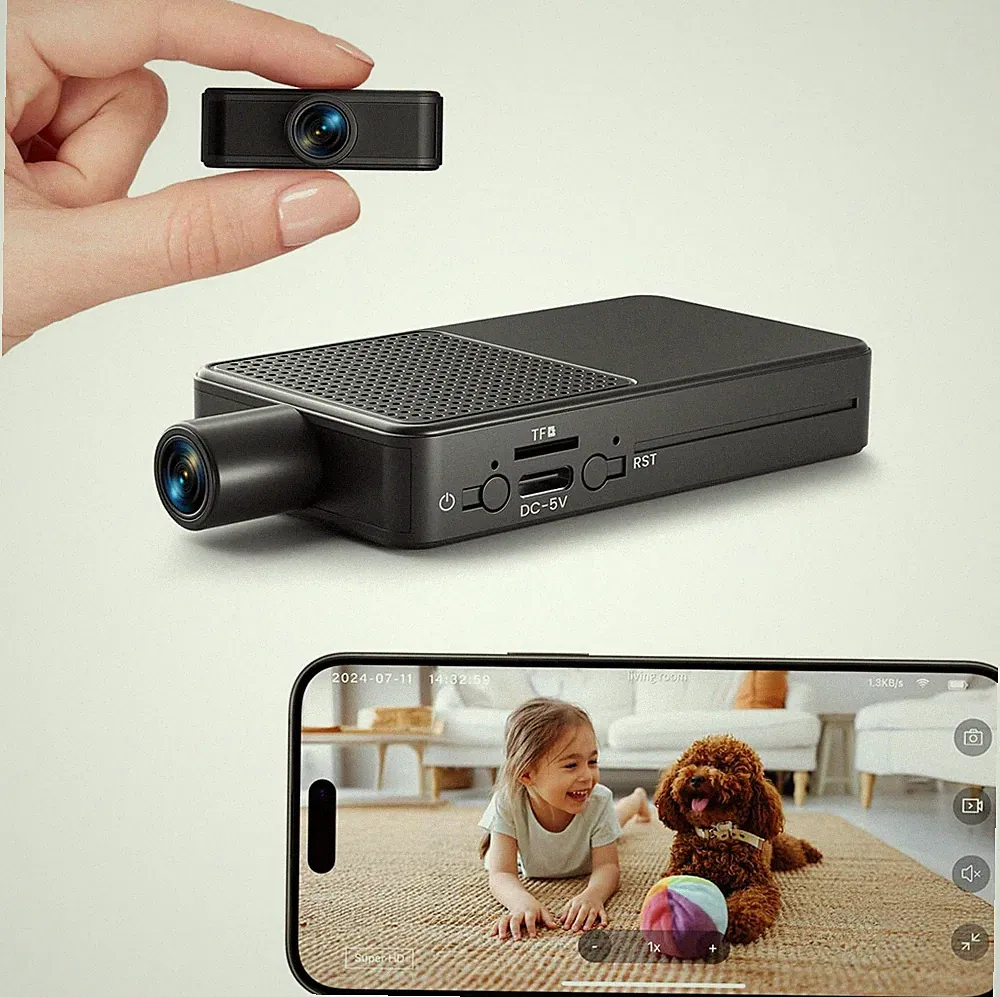 Mini Überwachungskamera LN02 HD Nachtsicht, Bewegungserkennung, 10h Akku, WLAN