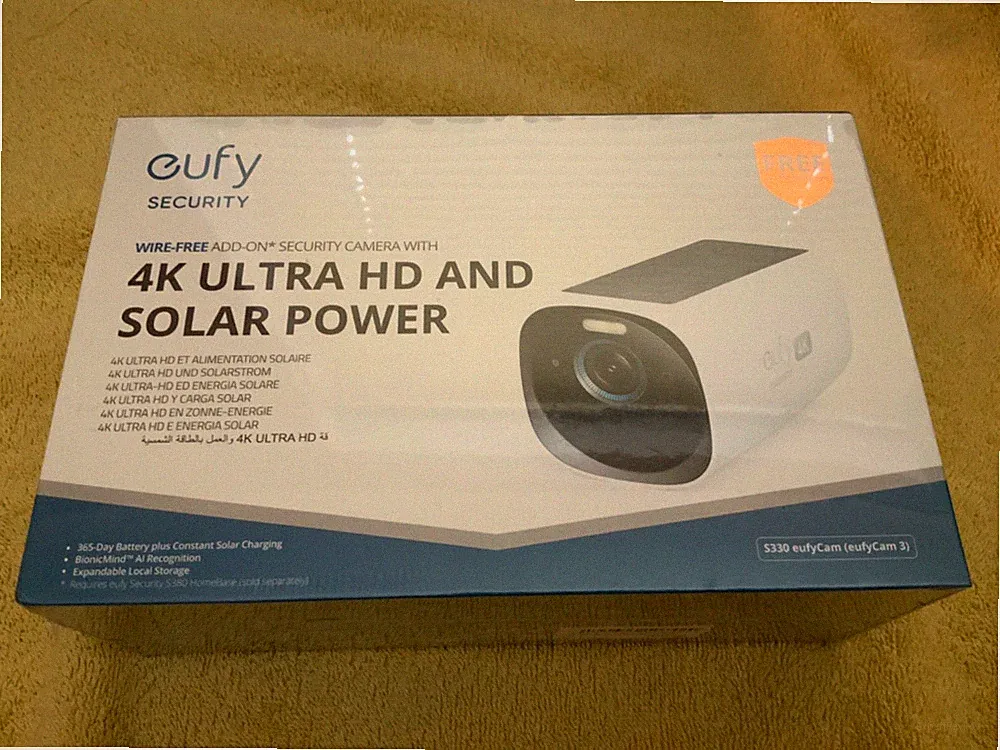 NEU VERSIEGELT EUFY SOLAR S330 Add-on 4K Kamera Überwachungskamera Outdoor kabellos
