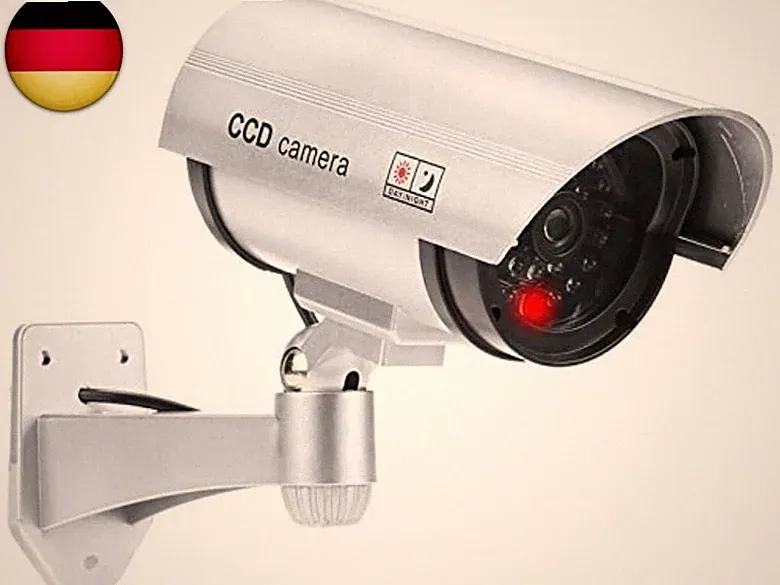 O&W Security Dome-Kamera Attrappe – Dummy Überwachungskamera wasserdicht fü