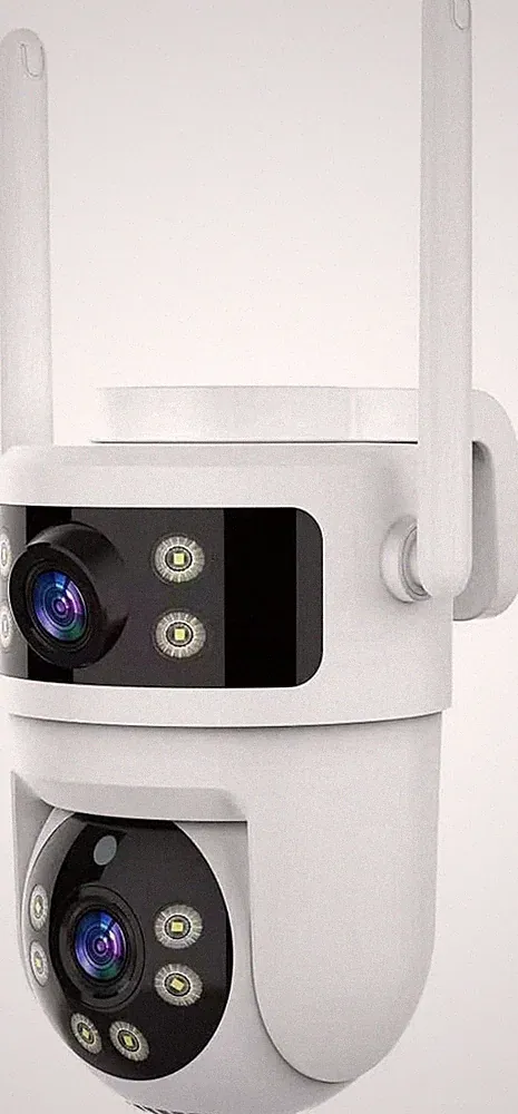ONNO Dual-Lens Wireless Überwachungskamera, 3MP+3MP 2K 1296P PTZ WLAN Cam