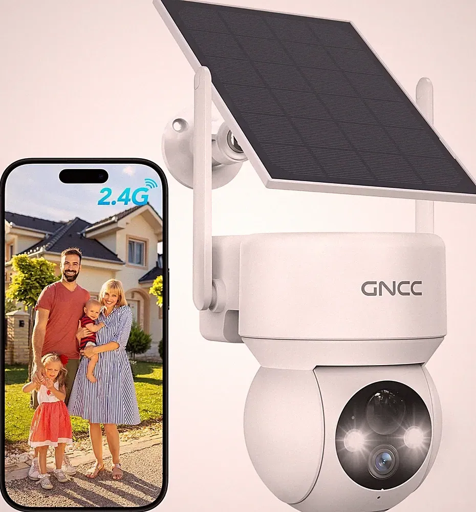 Outdoor 360° Wireless Solar Überwachungskamera Home Wifi Akku PTZ CCTV