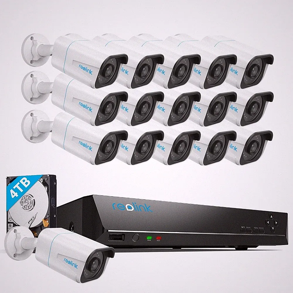 Reolink 16CH 4TB NVR 4K PoE Set