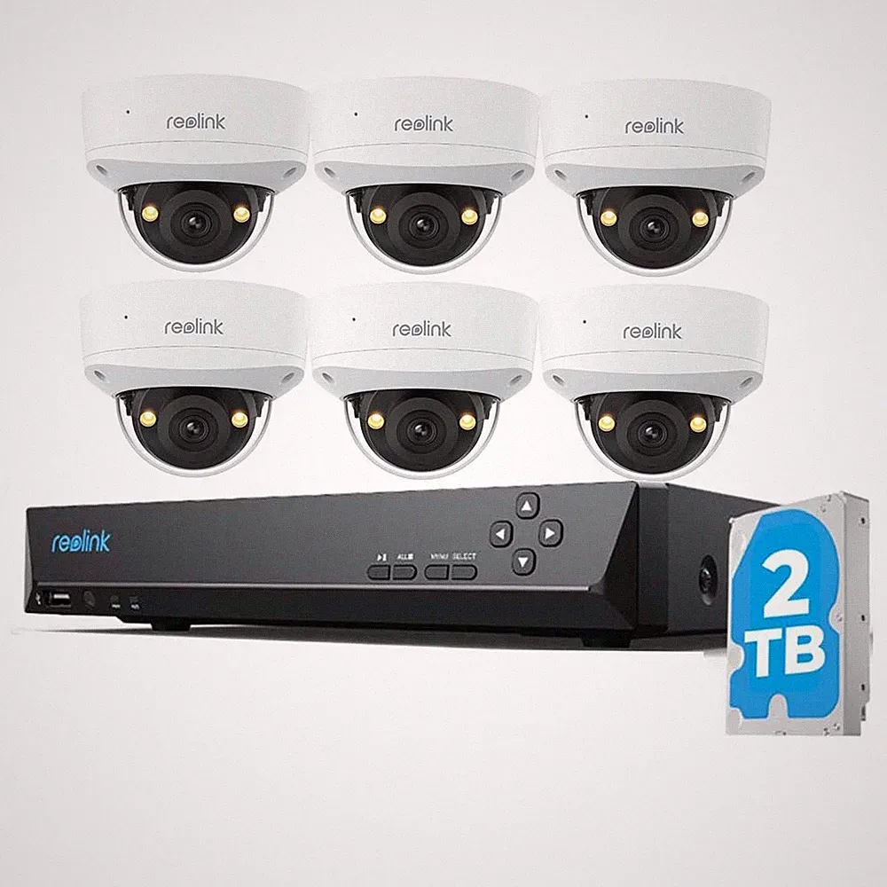 Reolink 4K 8MP PoE Überwachungssystem 8CH NVR 2TB