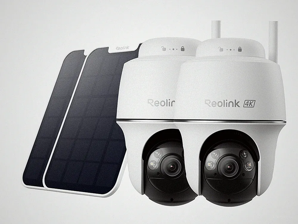 Reolink 4K 8MP WLAN Überwachungskamera Aussen Akku Argus PT Ultra + Solarpanel