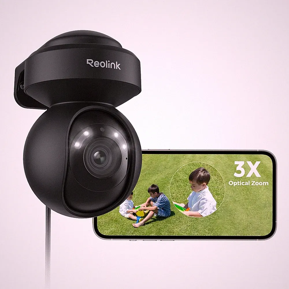Reolink 4K Outdoor Plug in WiFi 6 Überwachungskamera mit 3x optischem Zoom PTZ 360°