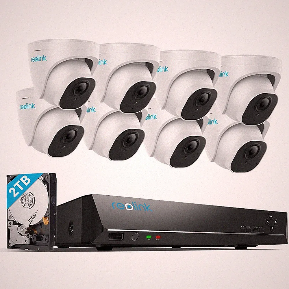 Reolink 4K PoE Kamera Set 8CH NVR 2TB