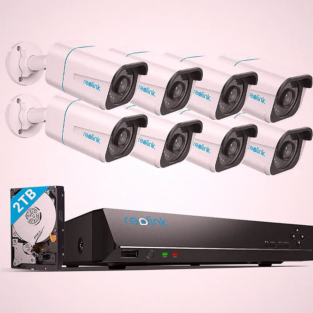 Reolink 4K PoE Set 8CH NVR 2TB RLC-810A