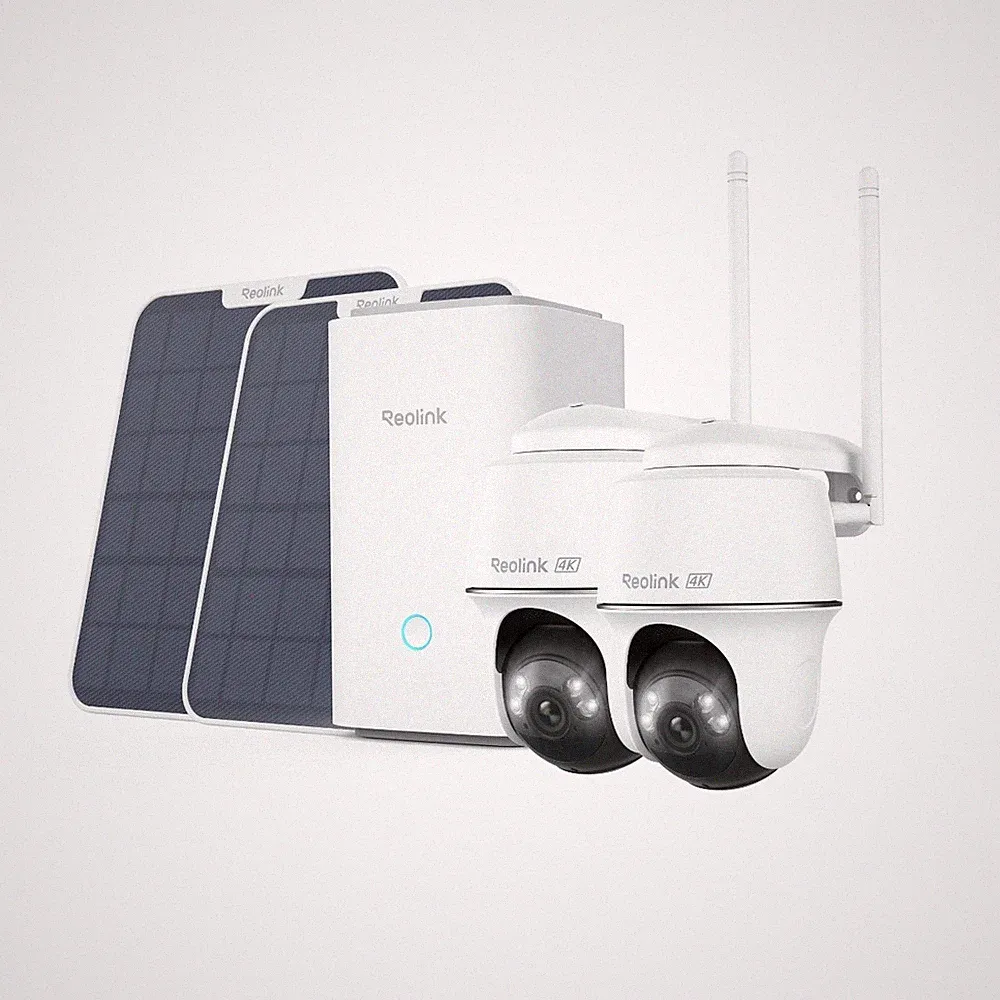 Reolink 4K PT Argus PT Ultra 2-Kamera-Set Überwachungskamera Aussen Set Home Hub