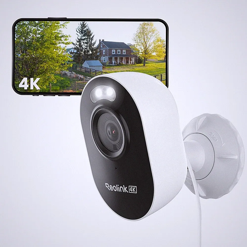 Reolink 4K Wi-Fi 6 Überwachungskamera Aussen mit 2,4/5GHz Dual-Band Schwarz