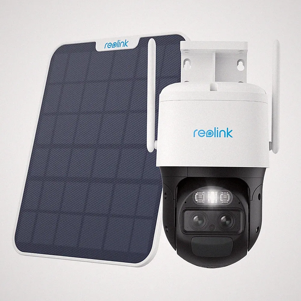 Reolink 4MP Überwachungskamera Aussen Akku WLAN Outdoor Trackmix + 6W Solarpanel
