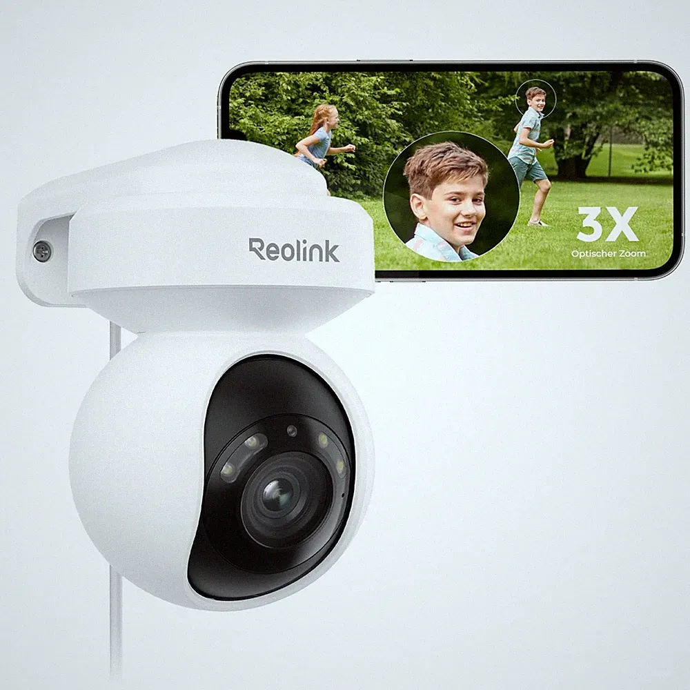Reolink 5MP PTZ Überwachungskamera Aussen,3X 1 Unité (Lot de 1), Weiß
