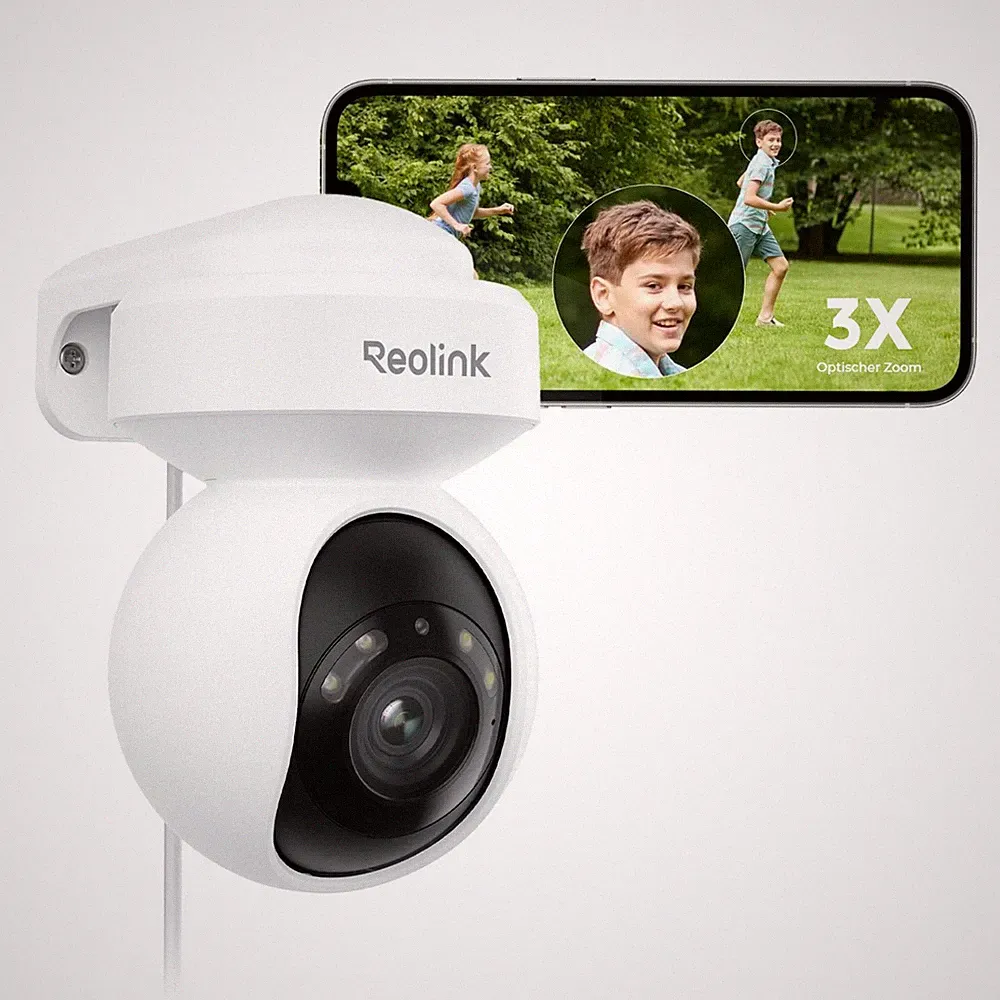 Reolink 5MP PTZ Überwachungskamera Aussen 3X Optischer Zoom 2,4/5GHz WLAN WLAN