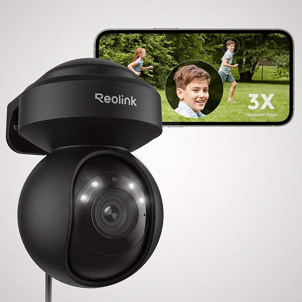Reolink 5MP PTZ Überwachungskamera Aussen 3X Optischer Zoom Auto Tracking 360 °