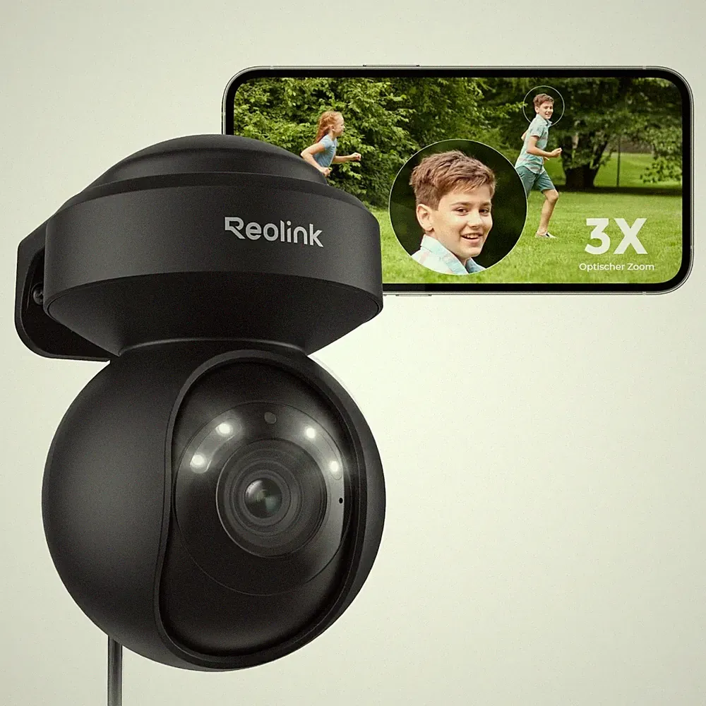 Reolink 5MP PTZ Überwachungskamera Aussen 3X Optischer Zoom Auto Tracking