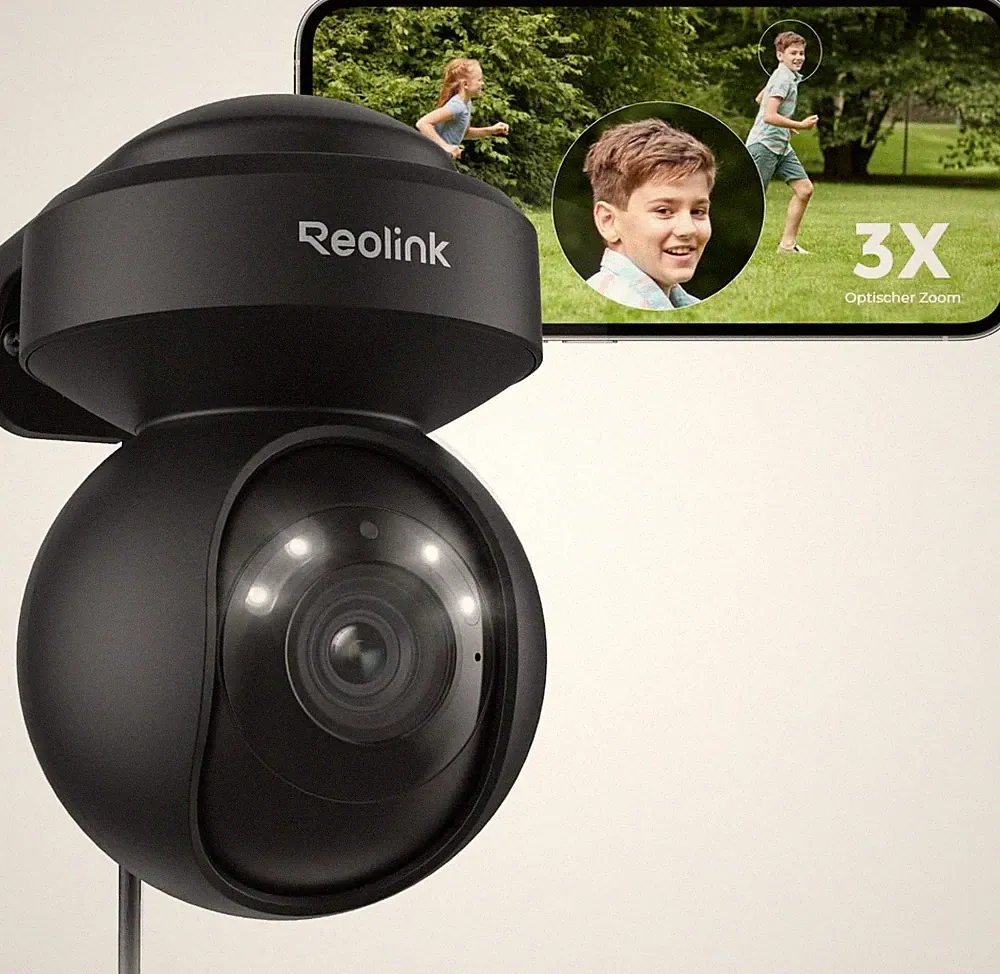 Reolink 5MP PTZ WLAN Außen Überwachungskamera 3X optischer Zoom 2.4/5GHz Auto Tr